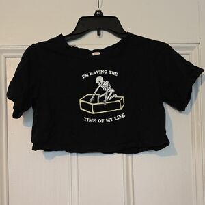 Black Graphic Womens T-Shirt